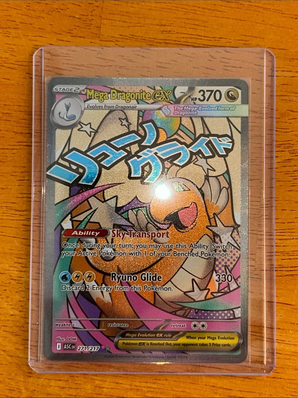 New! Pokemon Mega Dragonite EX Full Art - Gold, Blue, Pink (Ascended Hero’s) - Picture 8 of 9